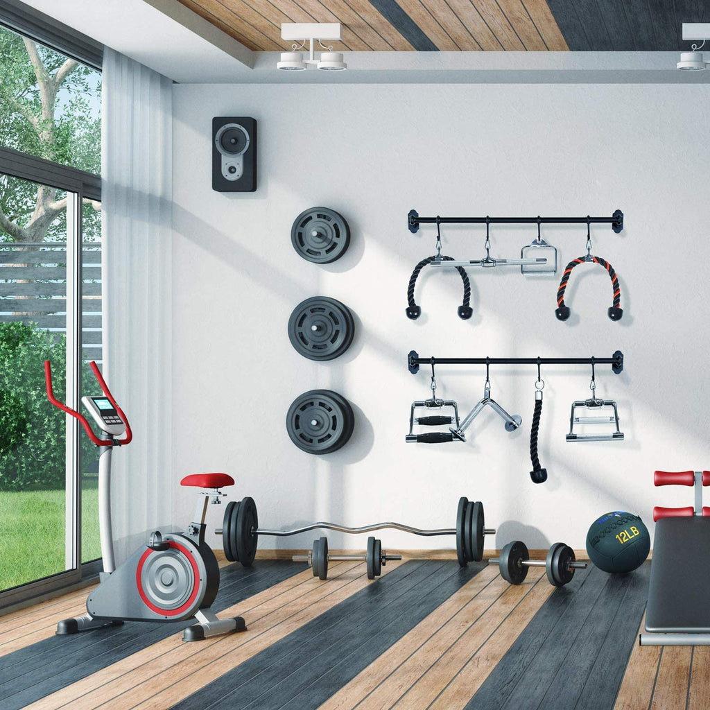 Yes4All Cable Machine Attachments for LAT Pulldown Rows & Triceps Exercises